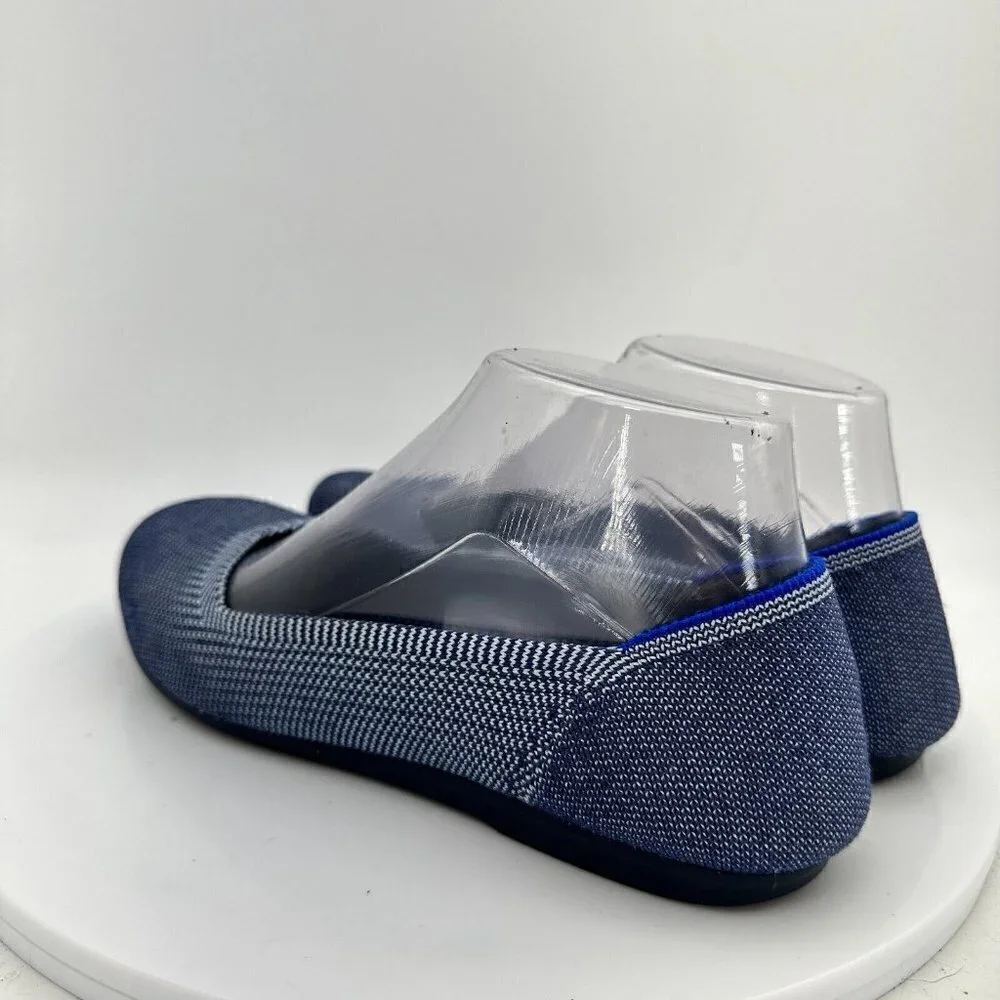 Rothy's The Flat Grey Textile Slip On Ballet Classic Comfort Women Shoes Sz 6.5 - Picture 7 of 13